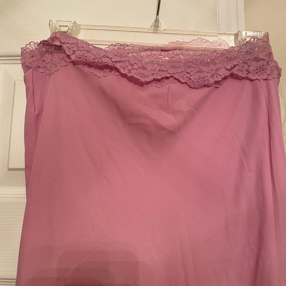 House of CB 'Mathilda' Pink Lace Trim Maxi Skirt - Picture 7 of 9